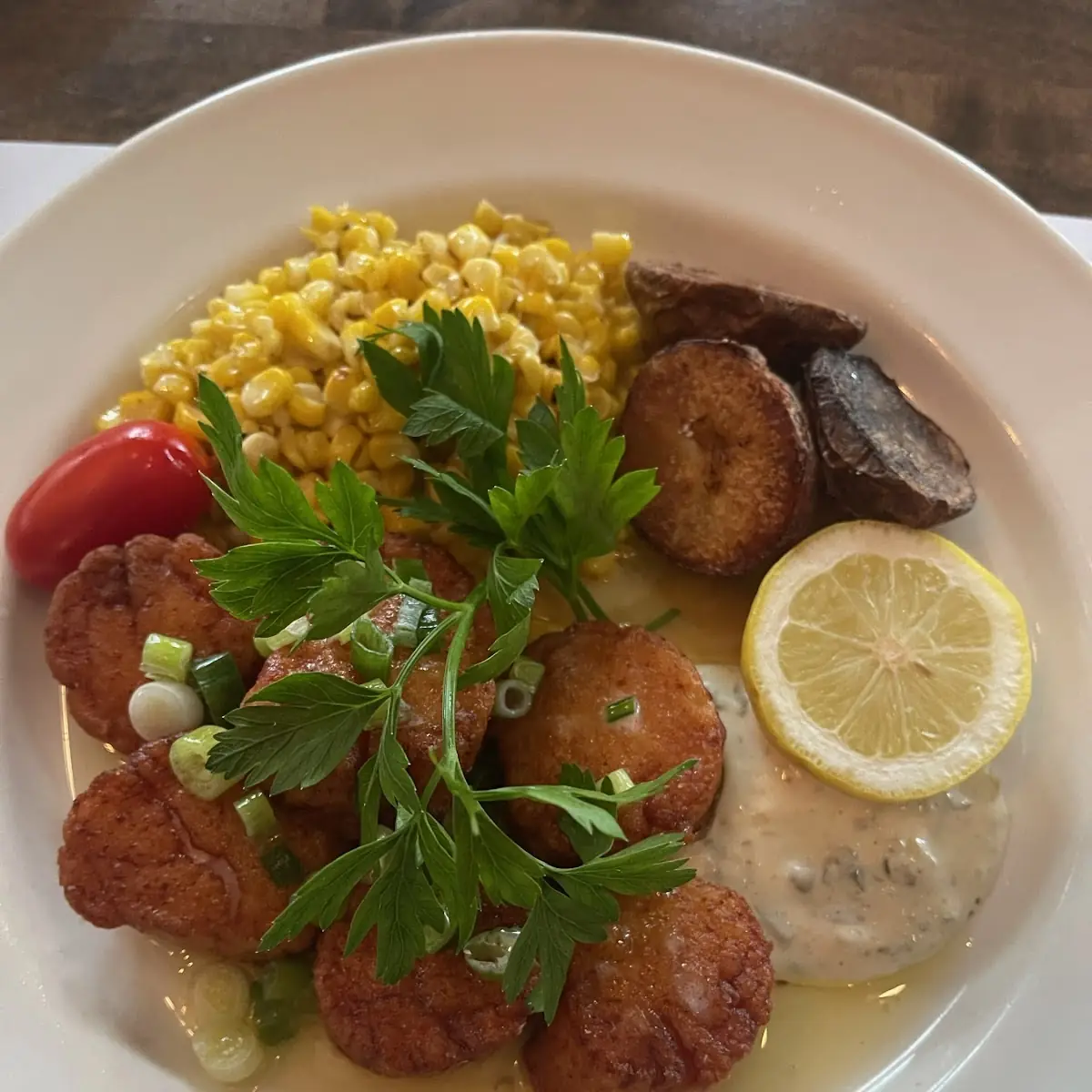 Fried Scallops with Vegetables
