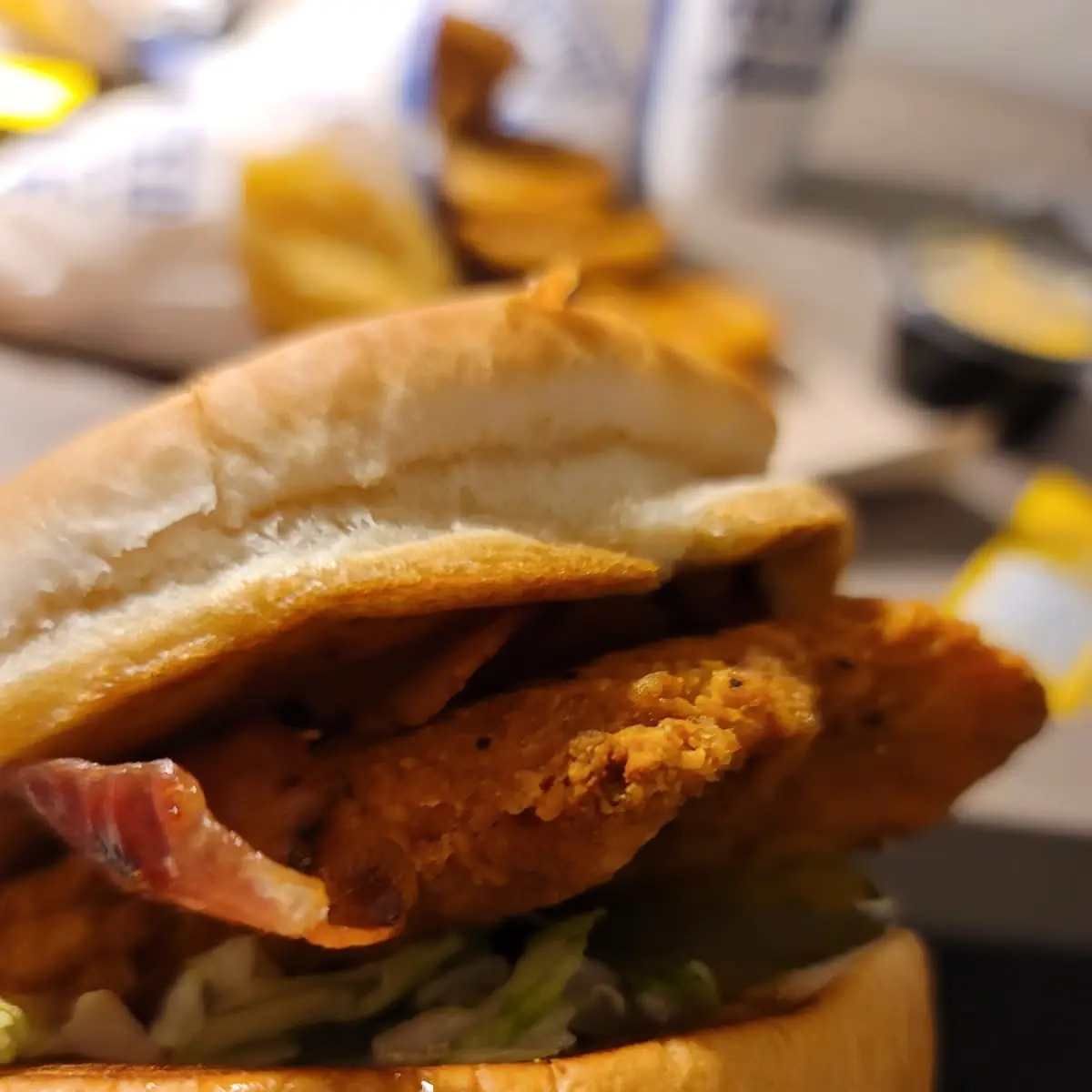 Spicy Chicken Sandwich Add Bacon