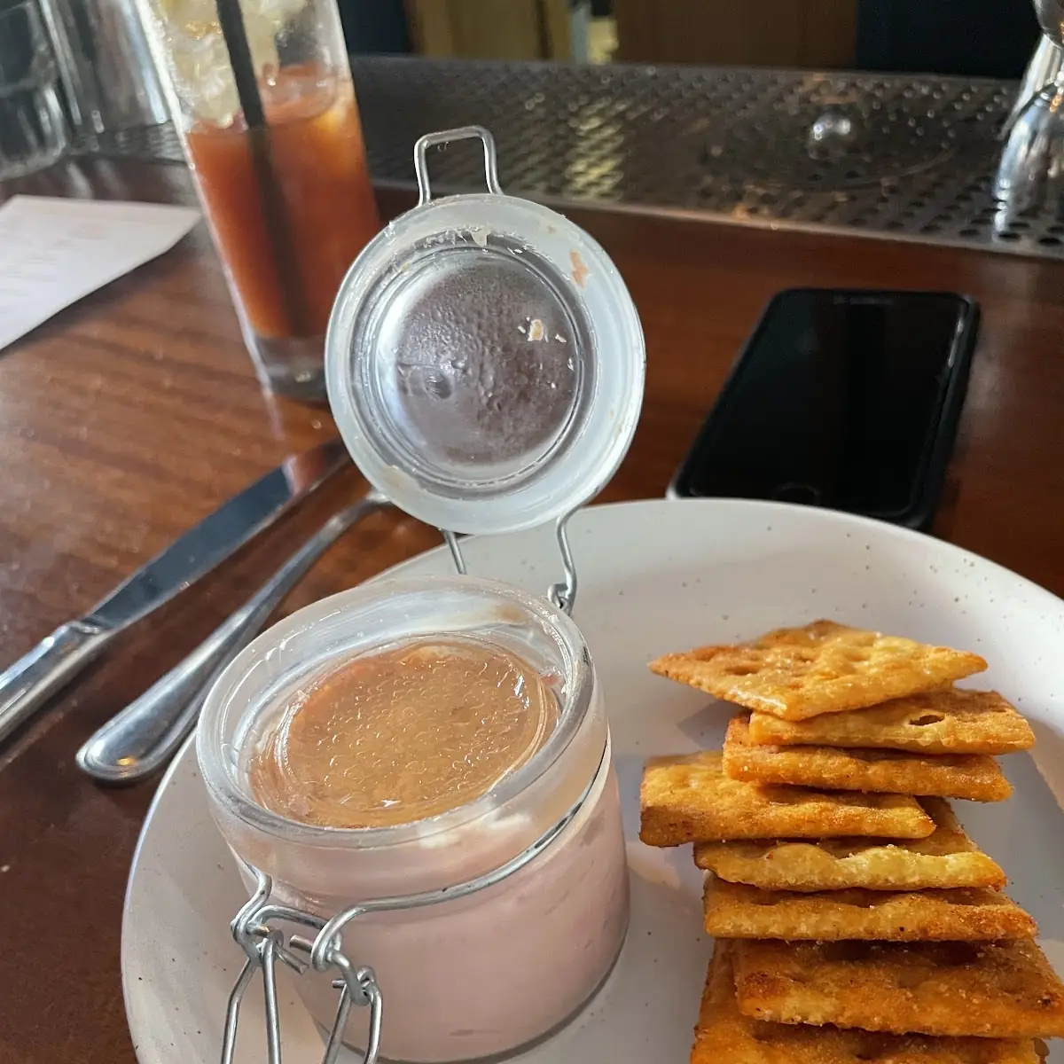 Chicken Liver Pâté Spiced Saltines