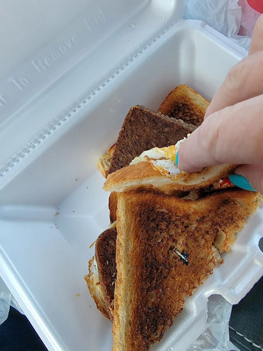 Scrapple and Egg on Toast