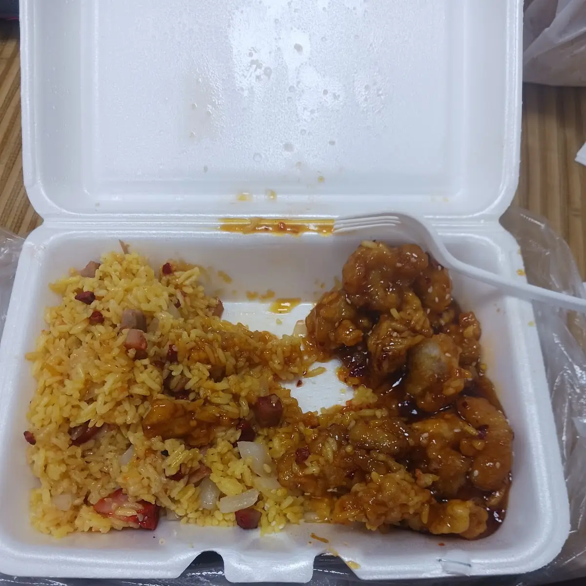 Chicken Wing w Pork Fried Rice
