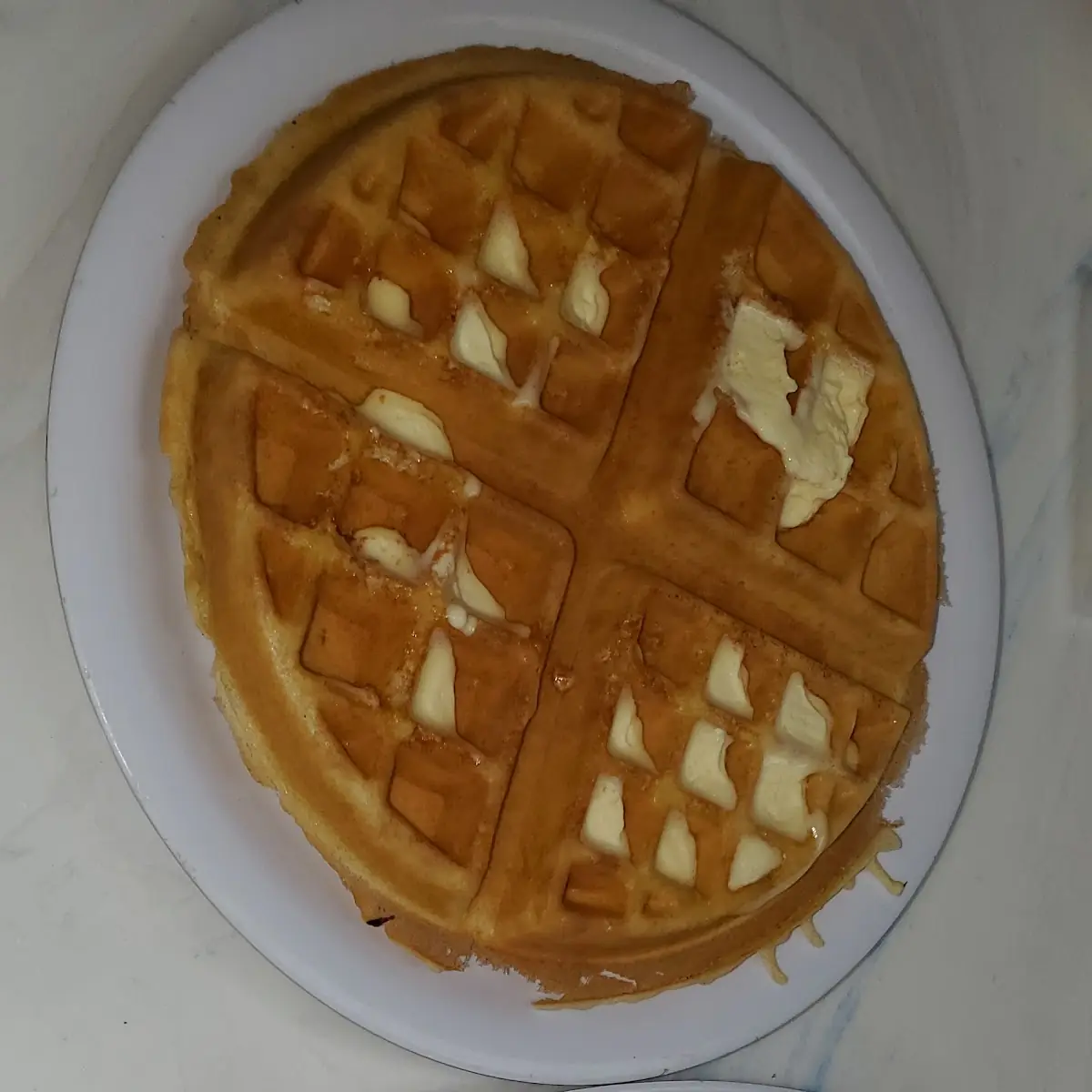 Waffles Scrambled Eggs Sausage