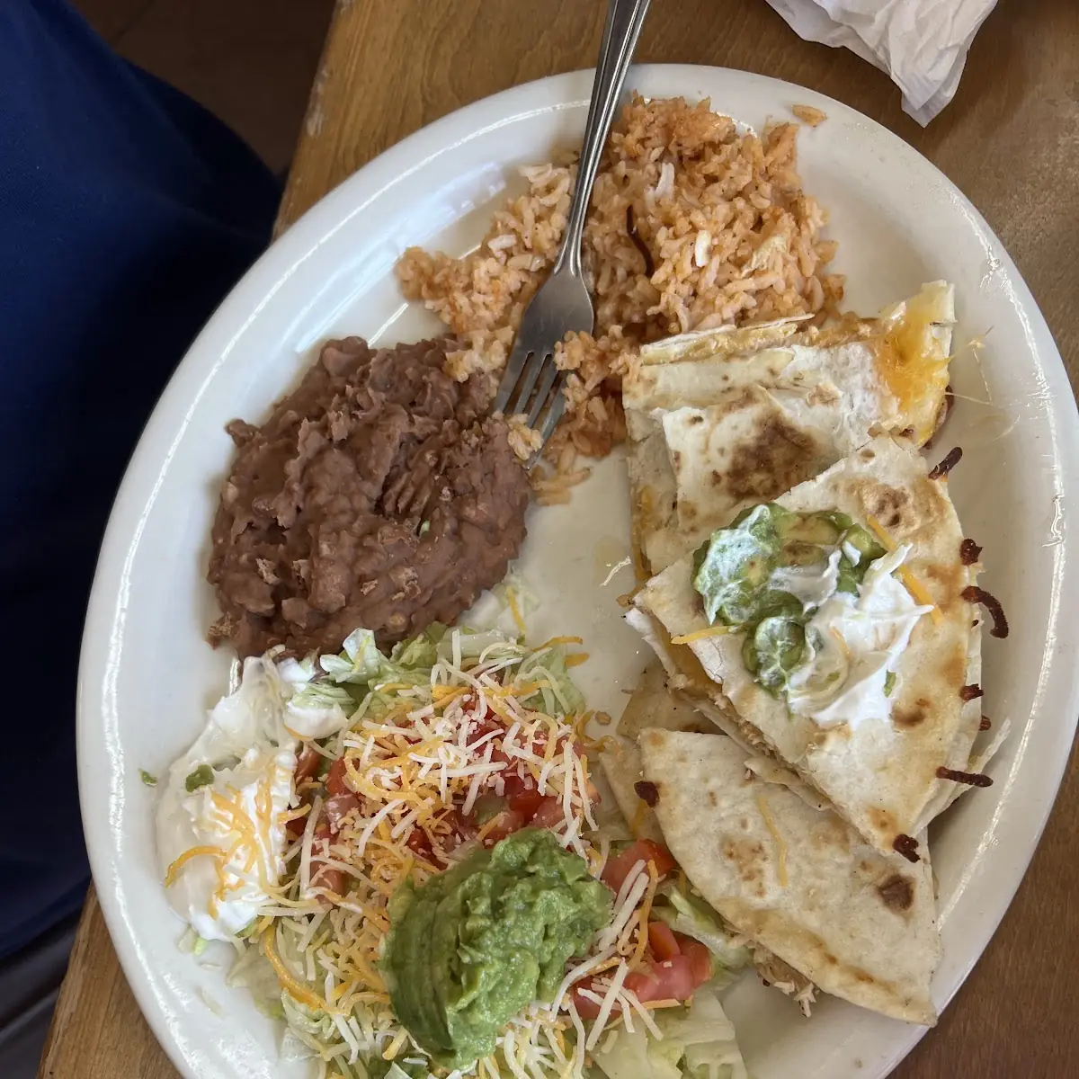 Chicken Quesadilla Plate