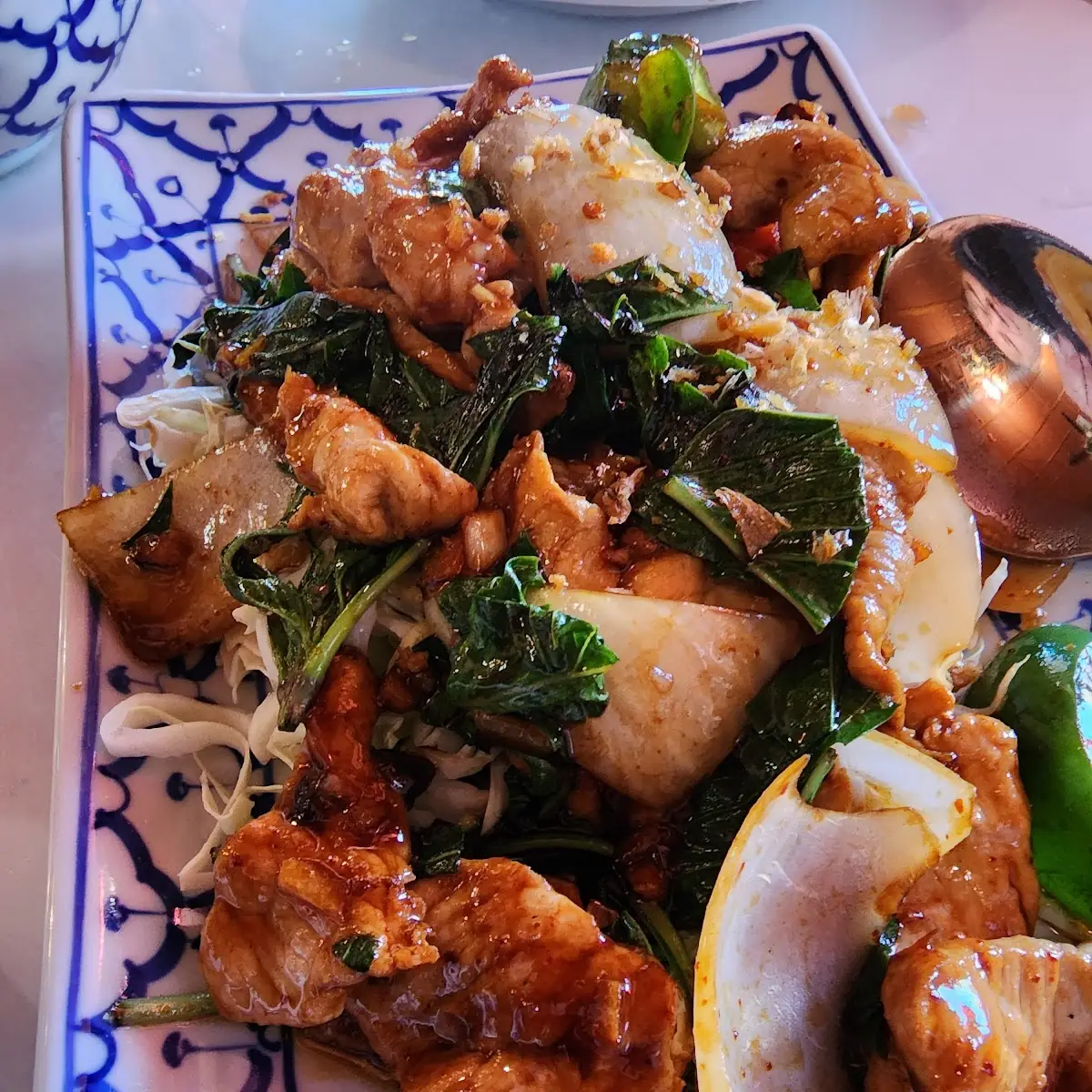 Pork with Thai Basil Sauce