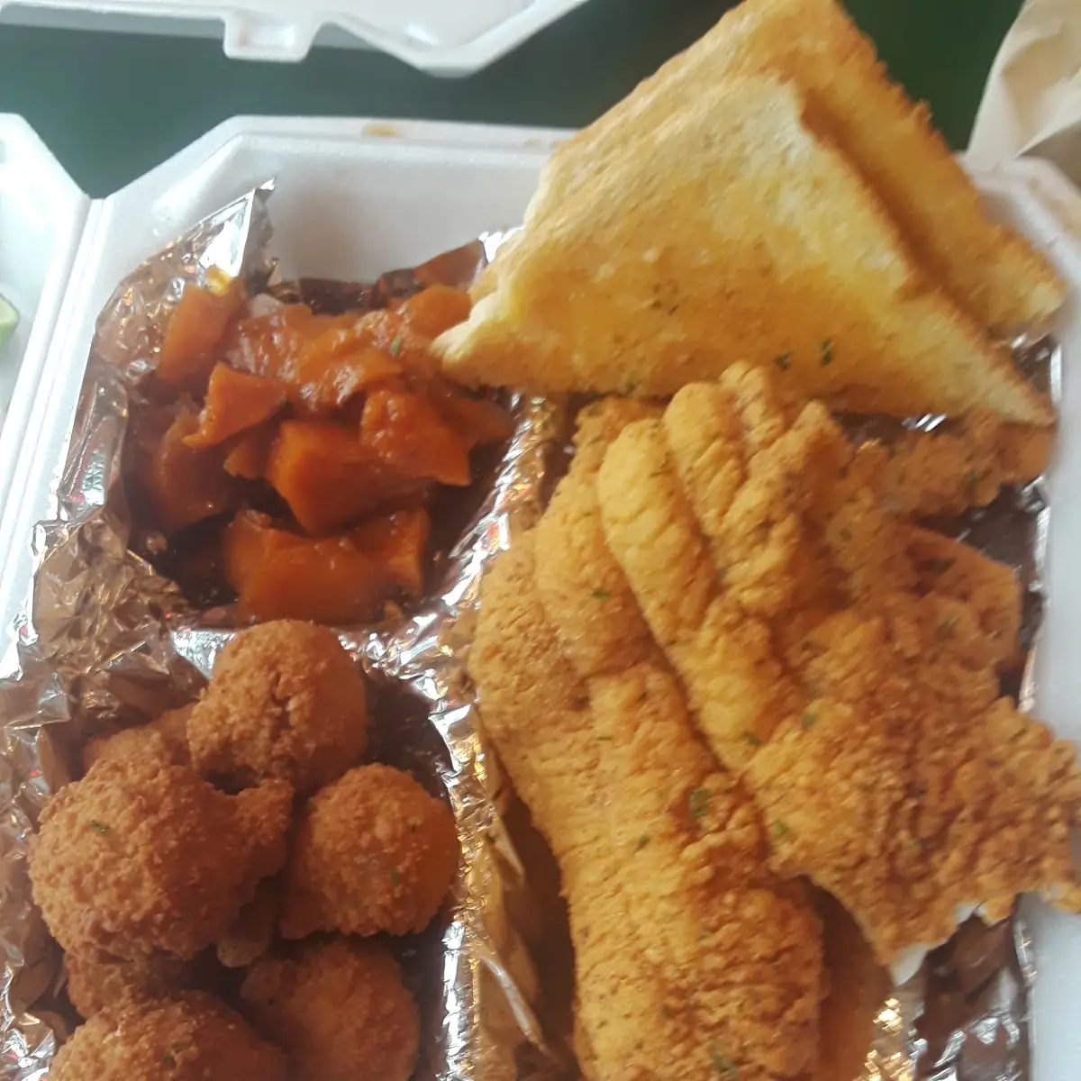 Fried Catfish Yams Breaded Mushrooms
