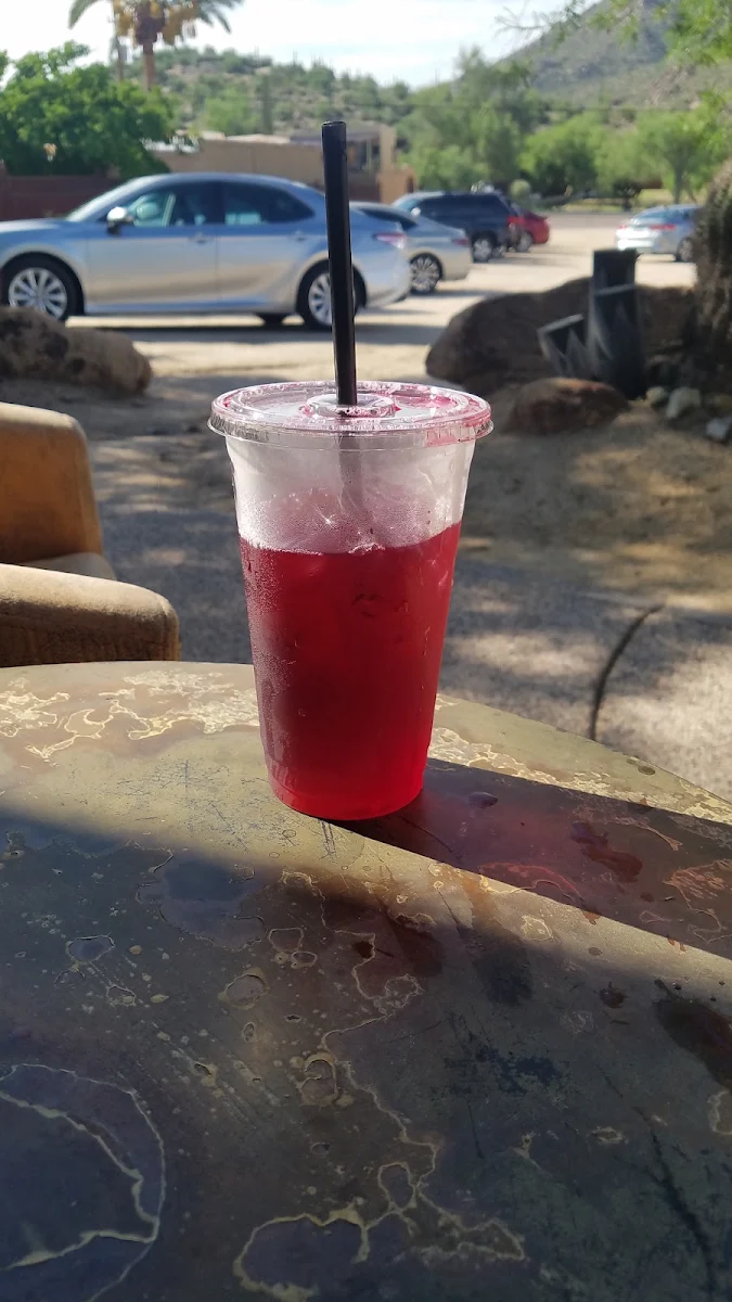 Hibiscus Green Tea Brewed from Scratch