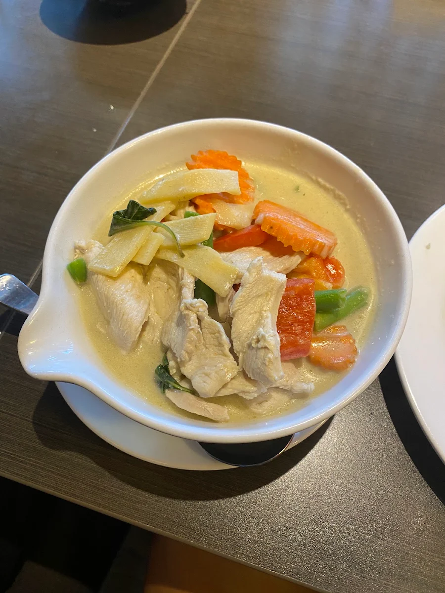 Green Curry Chicken, Red Galangal Thai Restaurant Rouse Hill