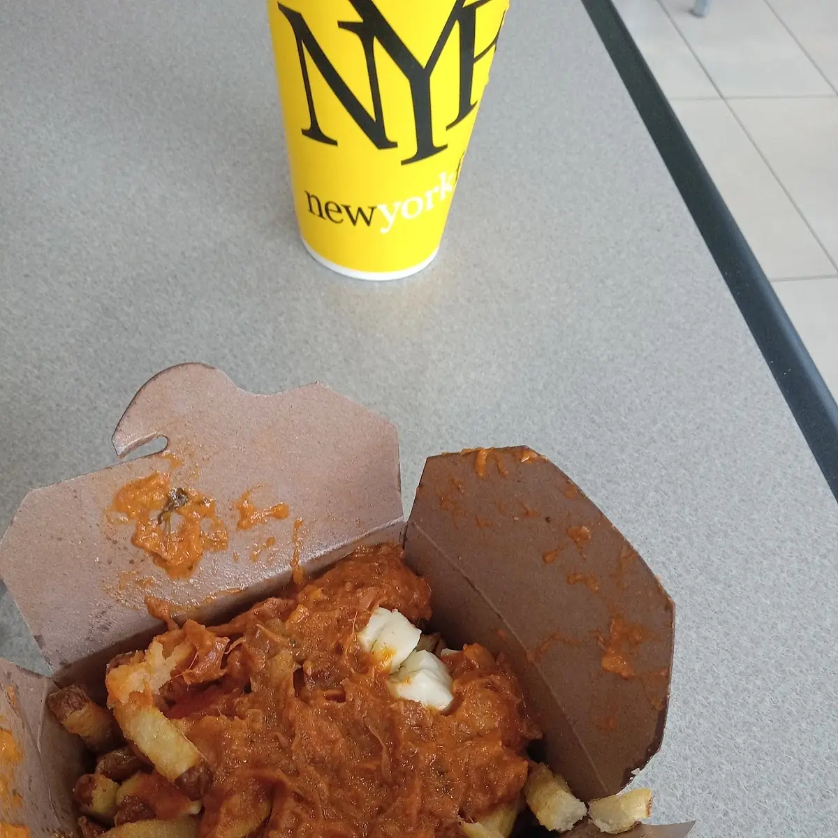 Poutine Butter Chicken, New York Fries ONroute Mallorytown