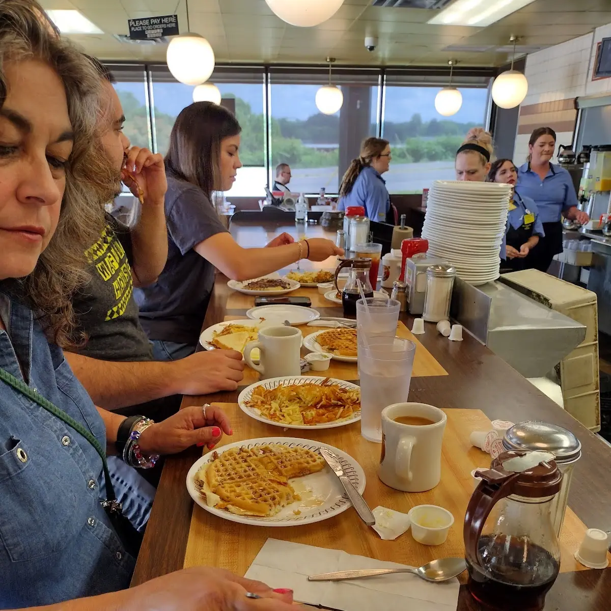 Waffles with Hash Browns