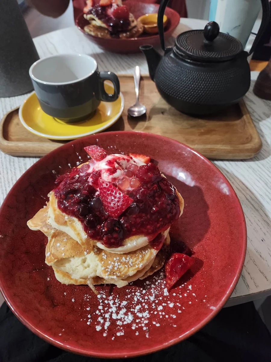 Buttermilk Pancakes, That Yellow Door Cafe & Bar