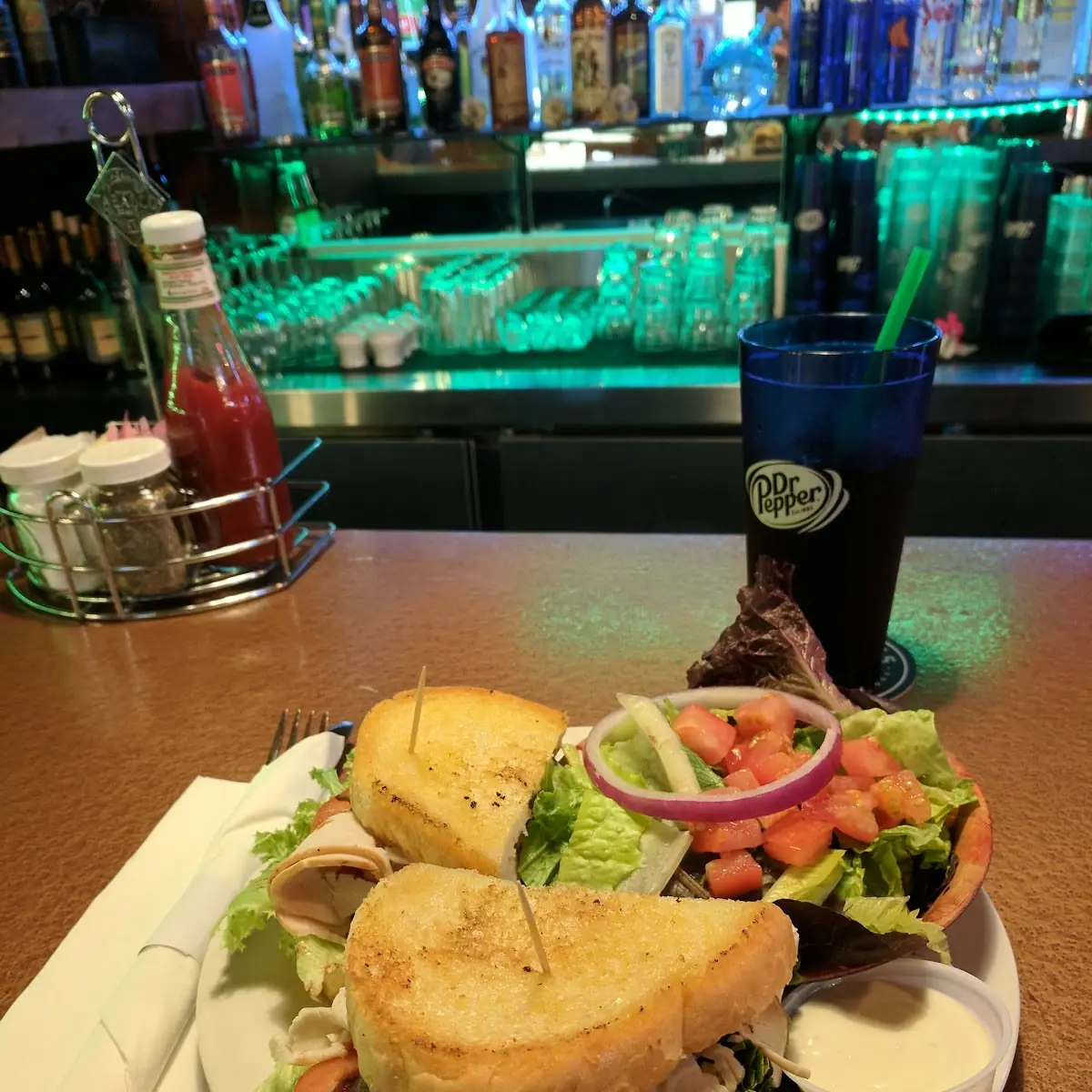 Salad with Blue Cheese Dressing on the Side
