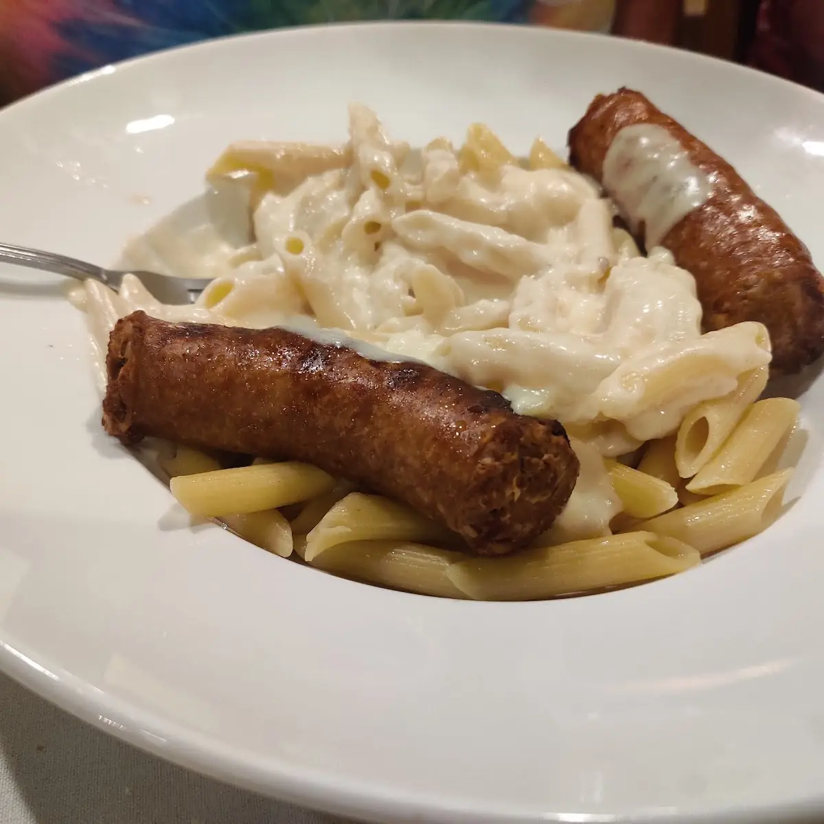 Alfredo Pasta with Sausage