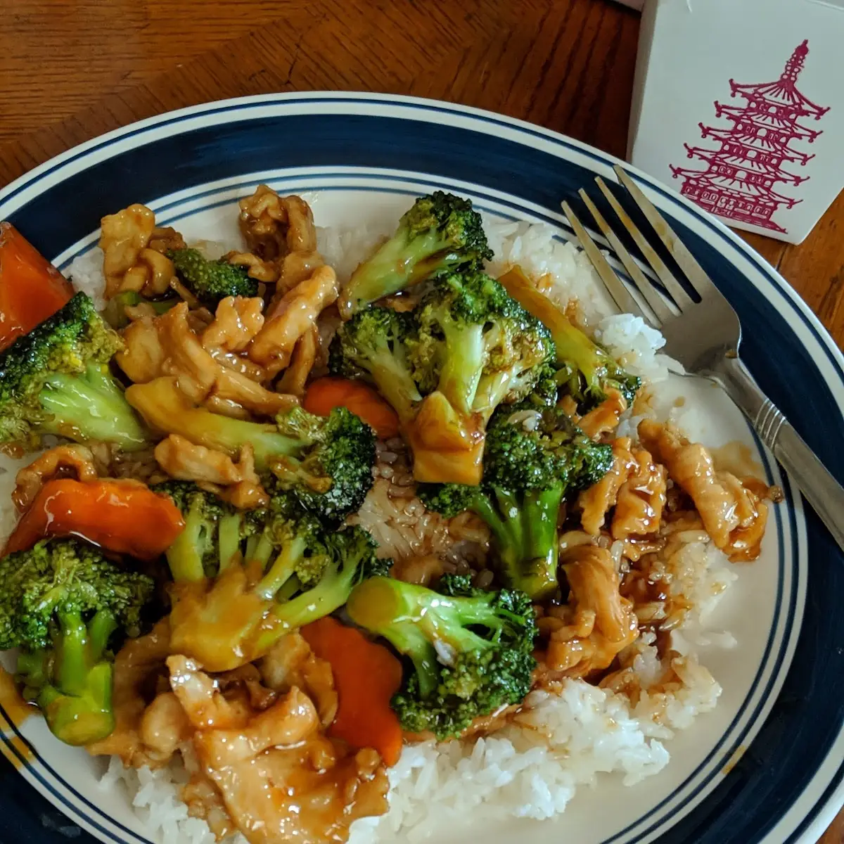 Chicken & Broccoli on White Rice