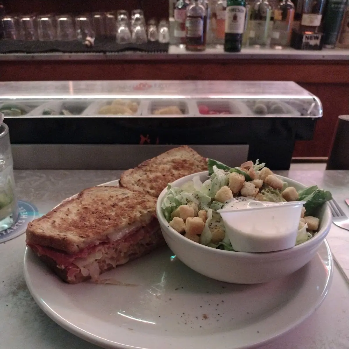 Ruben and Side Salad