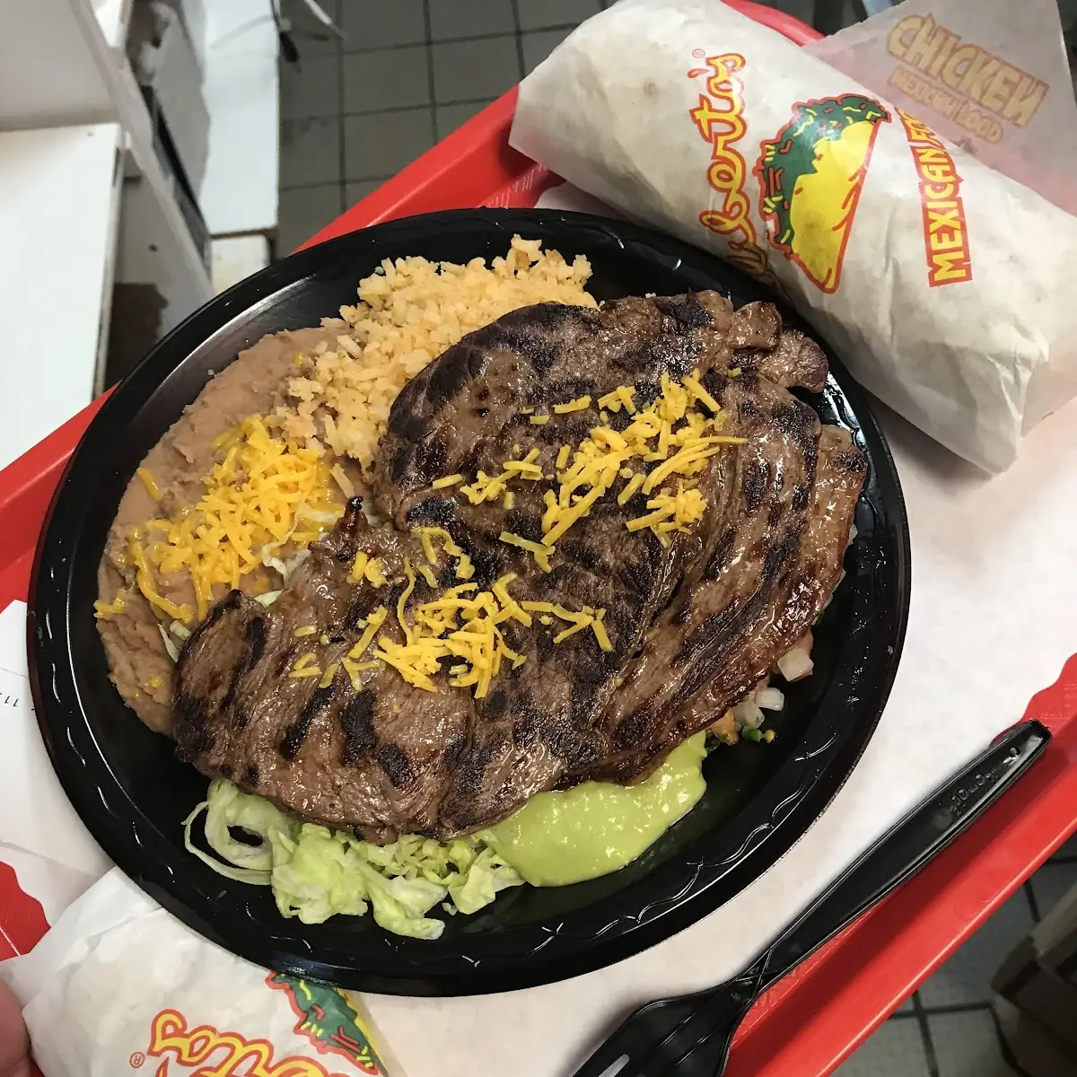 Pollo Asado Combination Platter