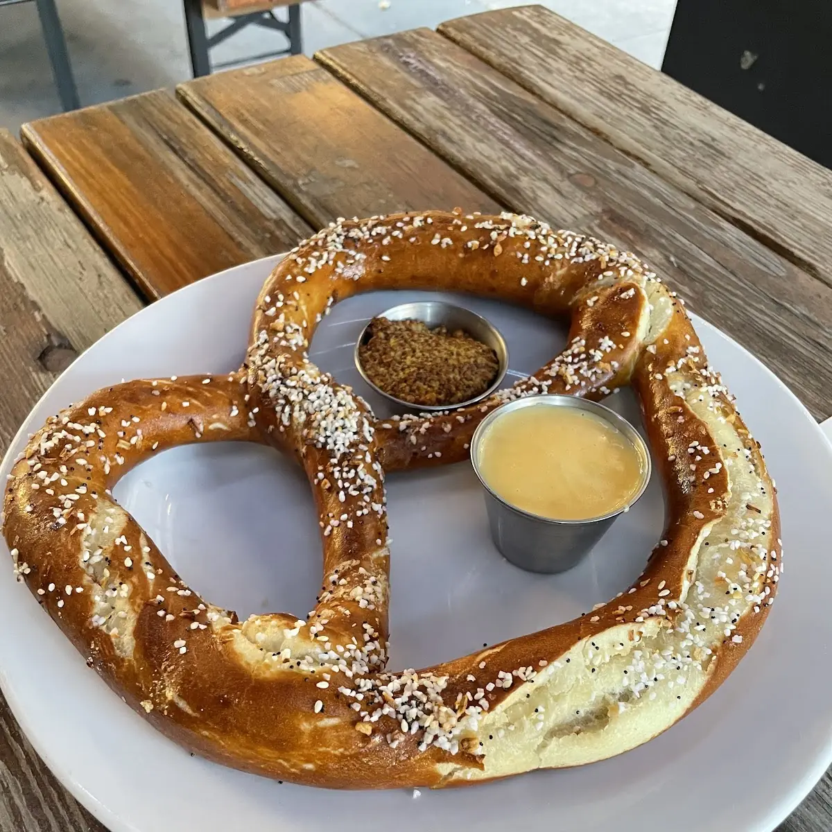Bavarian Pretzel with Beer Cheese