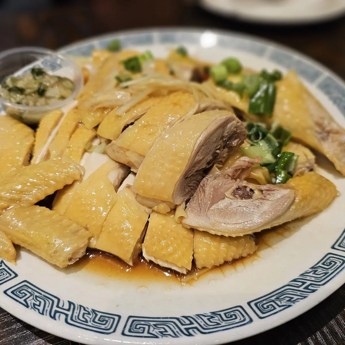 Cantonese Poached Chicken with Scallions