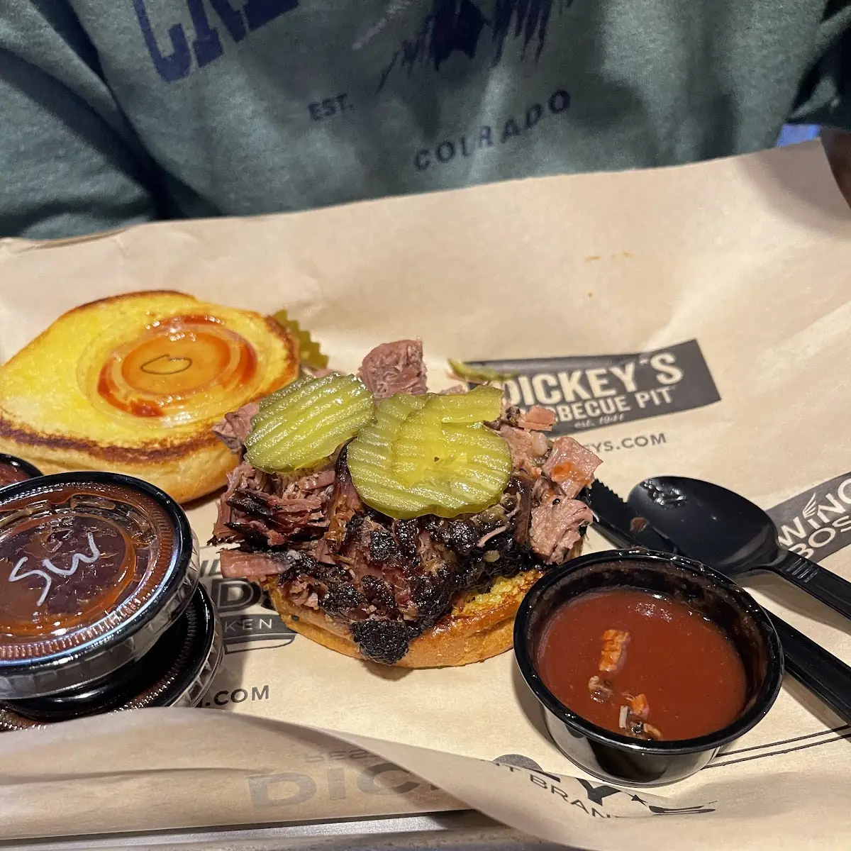 Sliced Brisket Sandwich