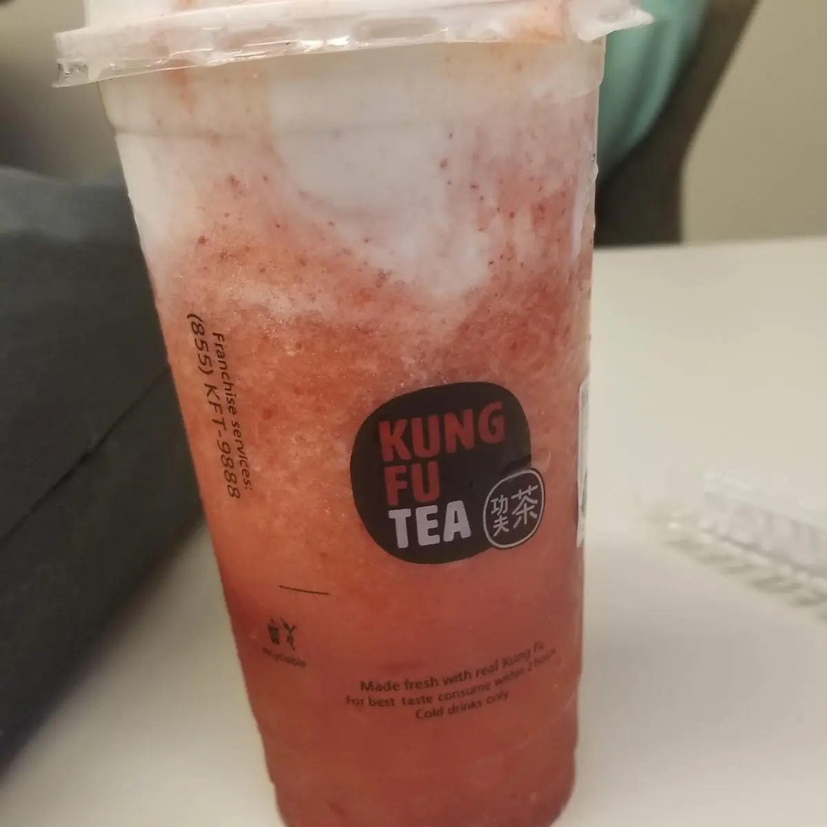 Strawberry Creme with Mango Popping Bubbmes