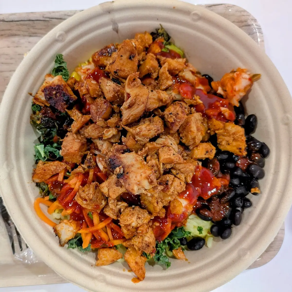 Spicy Chicken Tumeric Rice Bowl