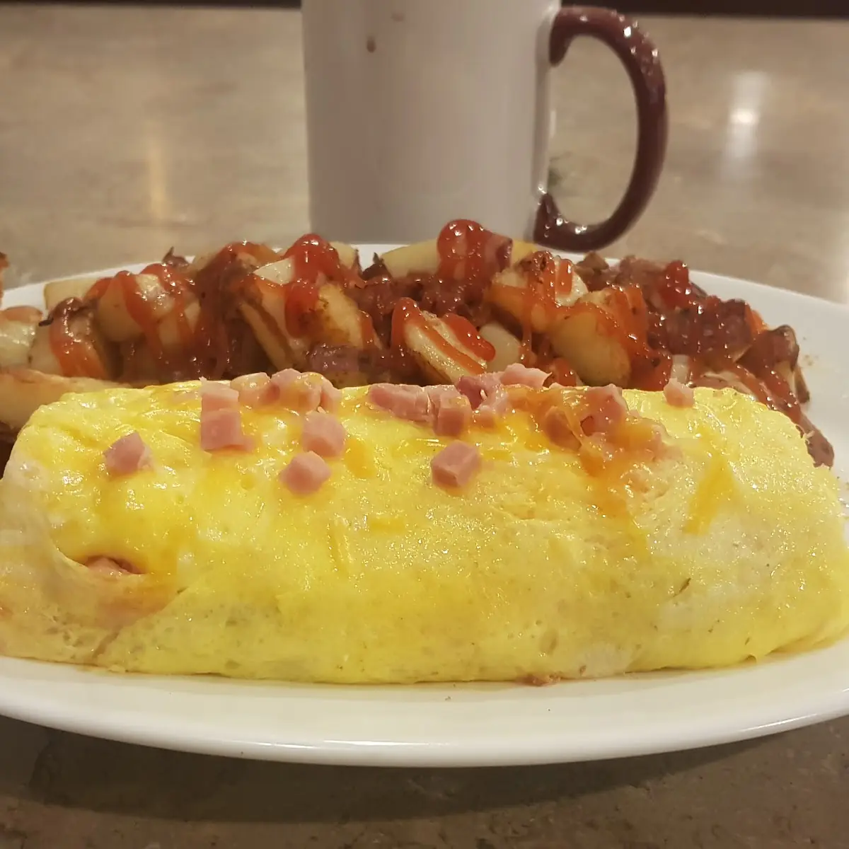 Ham and Cheese Omelette