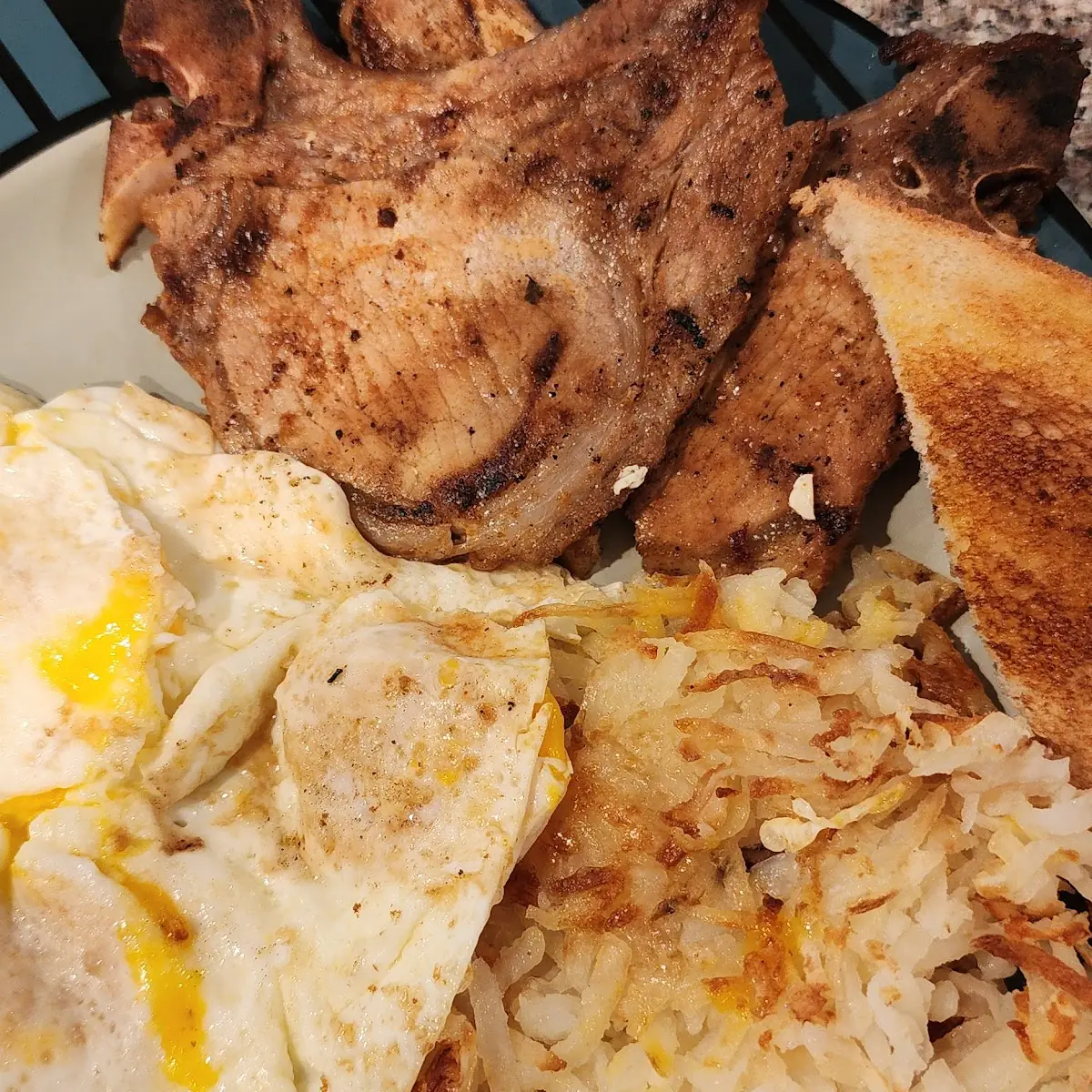 Pork Chop and Eggs