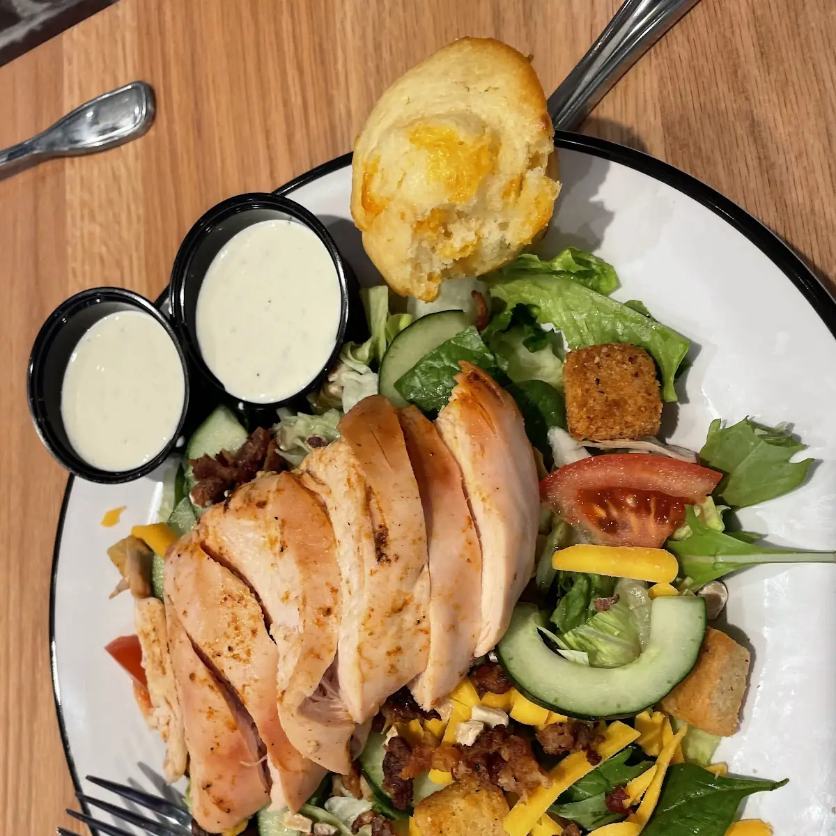 BBQ Salad with Smoked Chicken