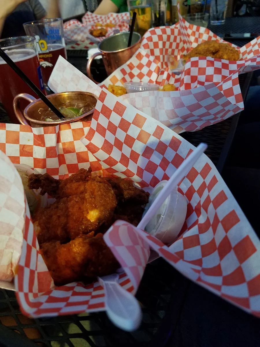 Buffalo Chicken Strips and Tots