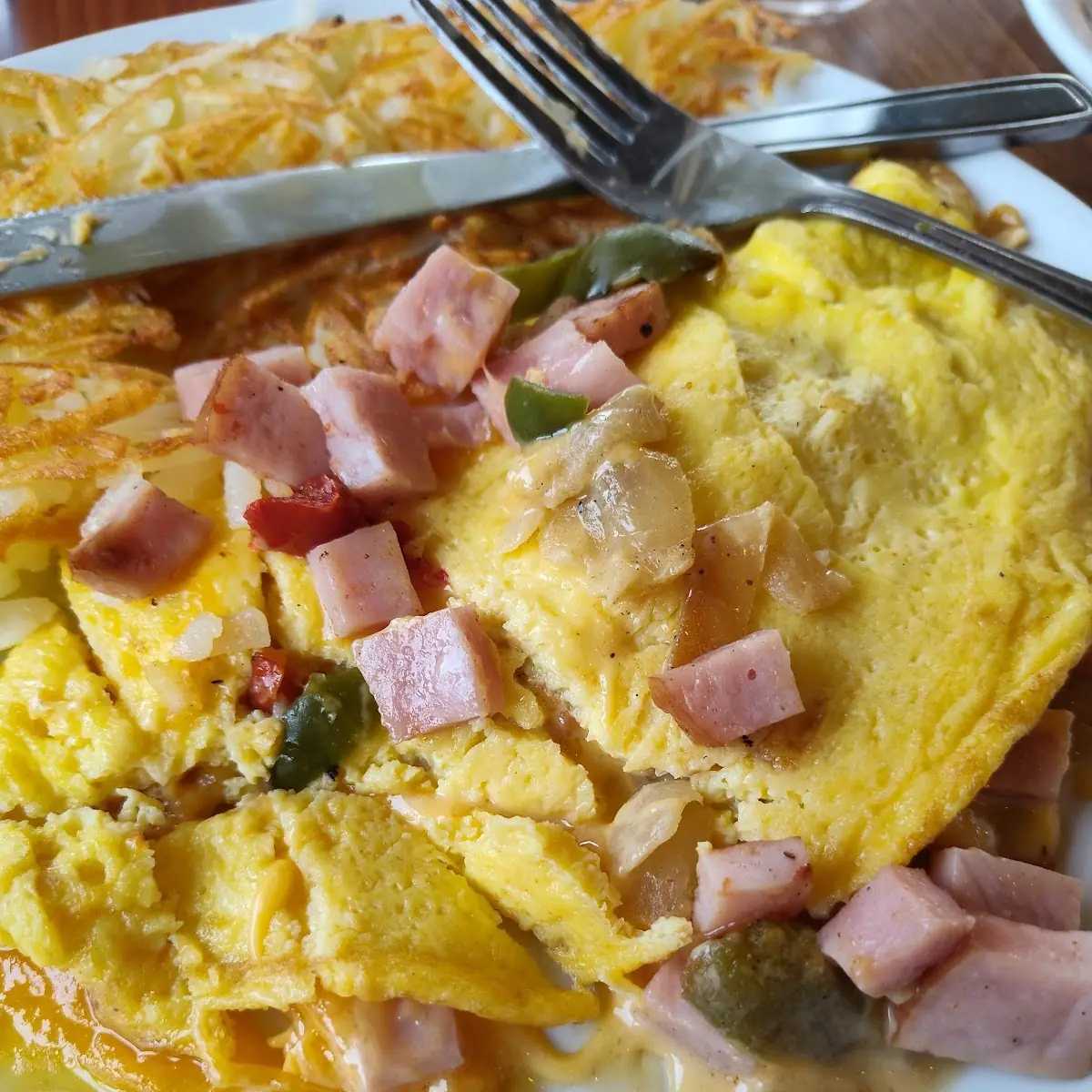 Hash Brown & Omelette