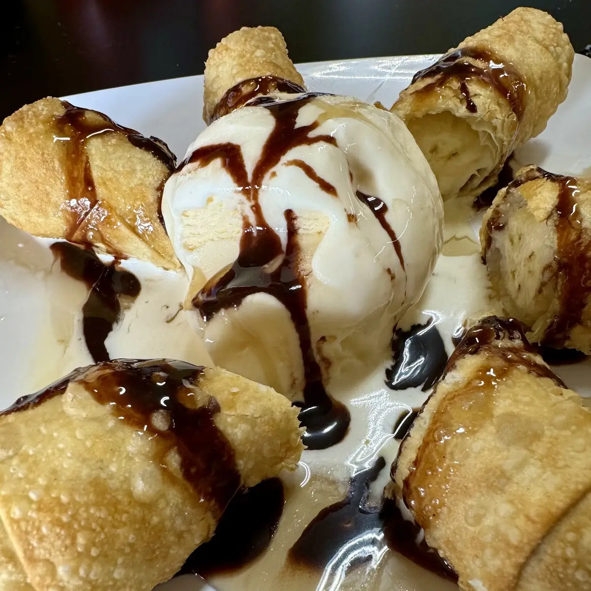 Fried Thai Bananas with Vanilla Ice Cream