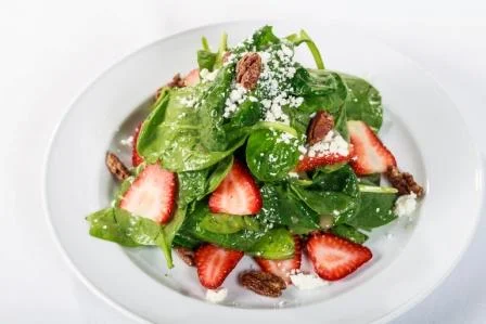 Spinach Salad, Crêpe Montagne