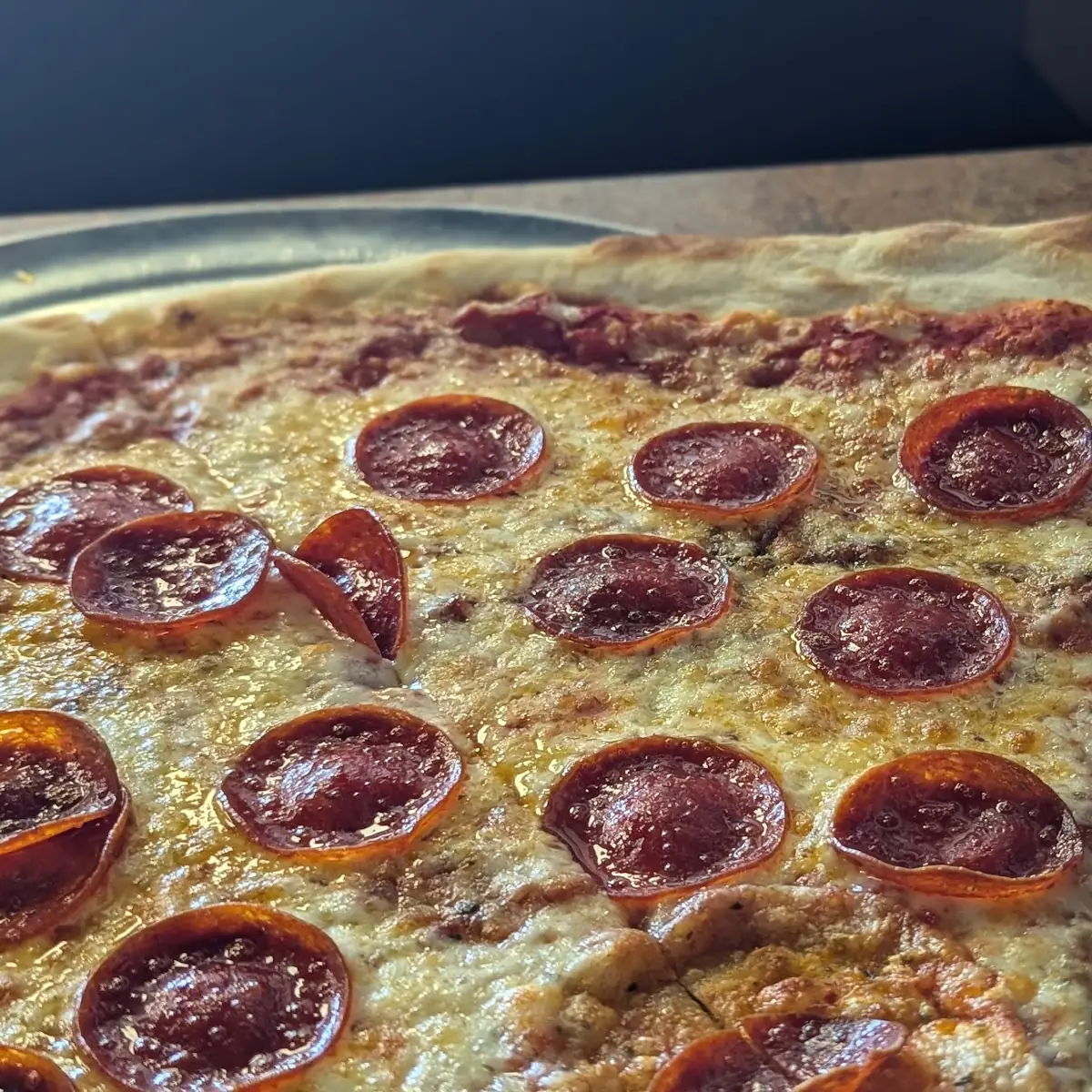 Single Slice Pepperoni Pizza Cut