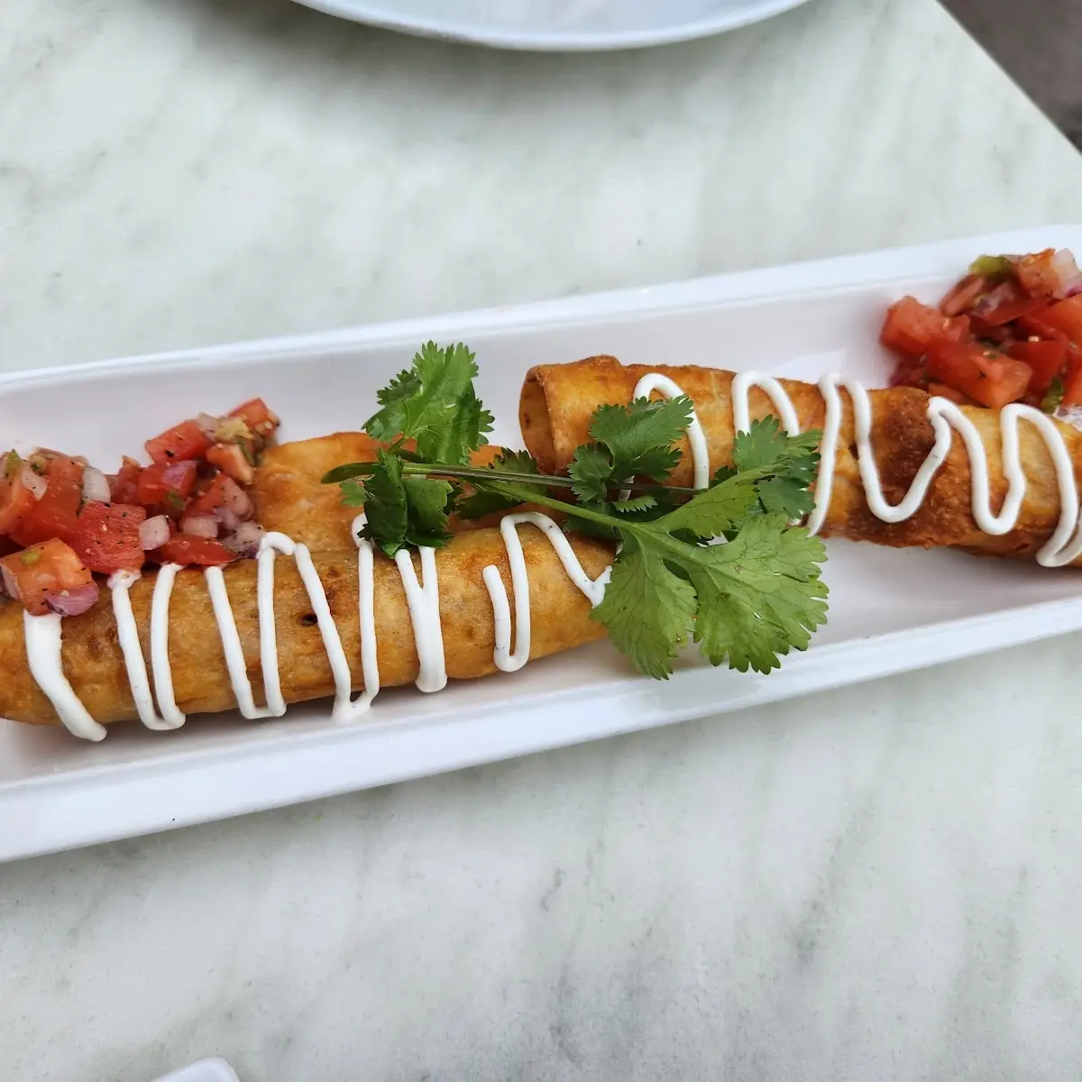 Veracruz Braised Chicken Flautas