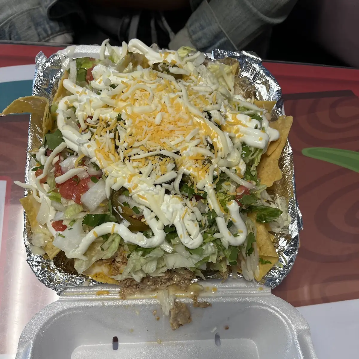 Nachos with Cheese Quesadilla Chicken Burrito