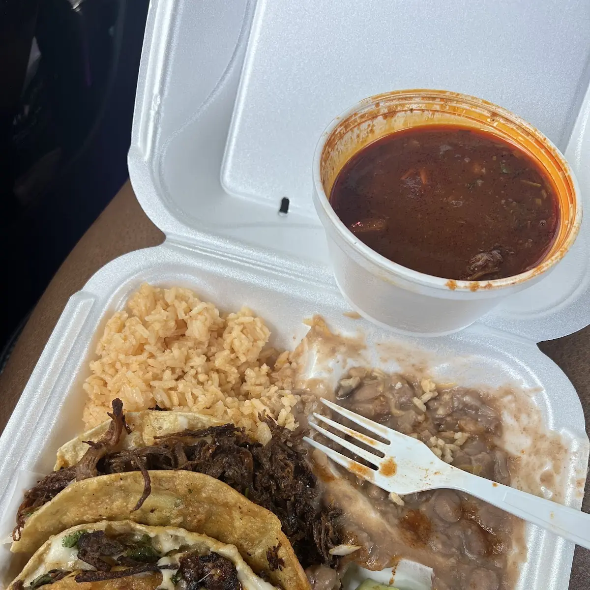 Shrimp Quesadilla with Beans and Rice