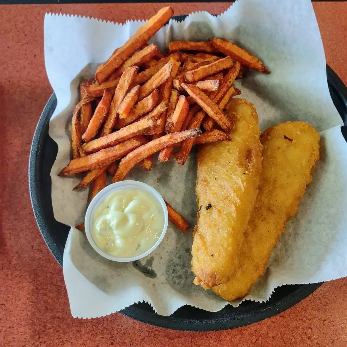 Fish and Sweet Potato Fries