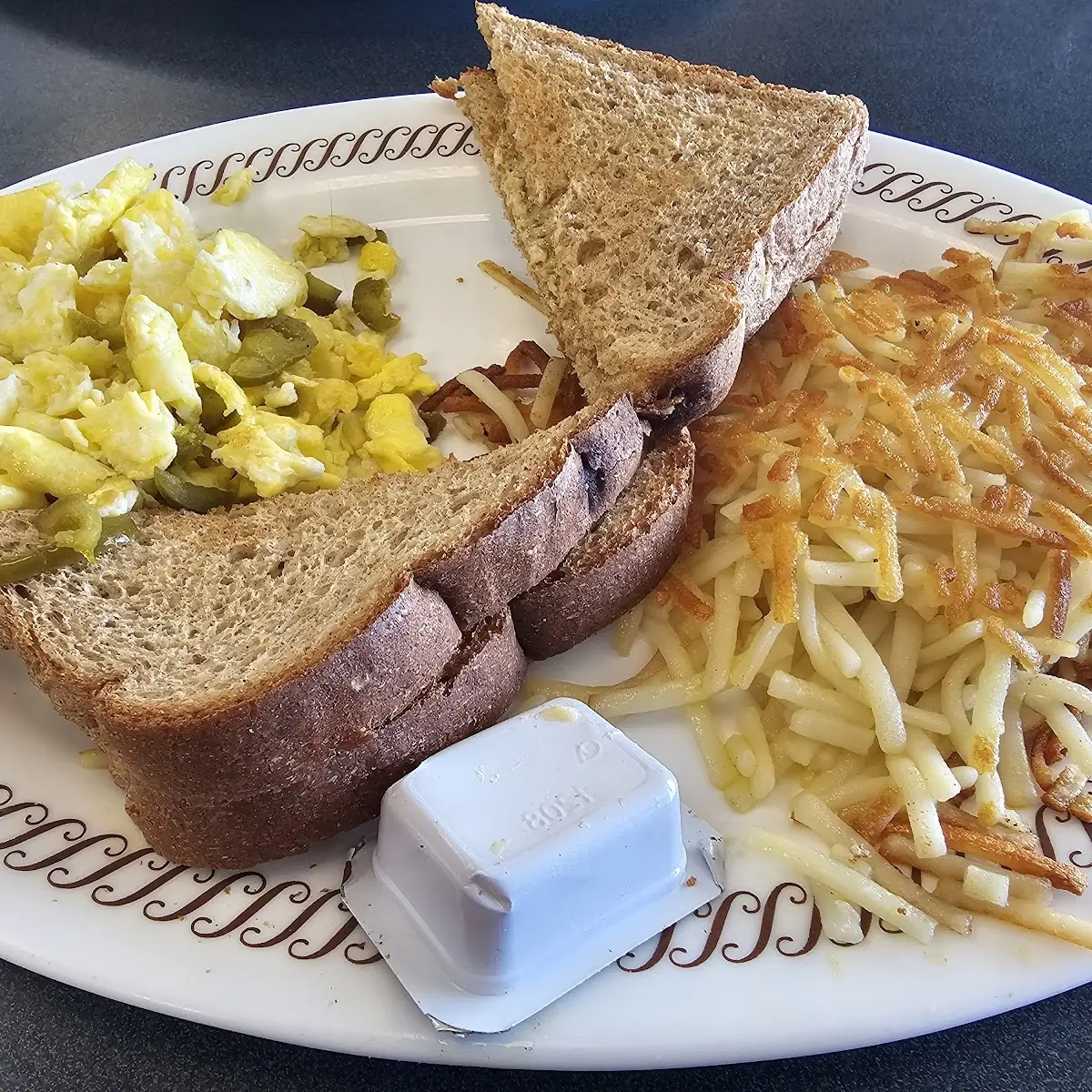 Texas Breakfast Melt with Hashbrowns