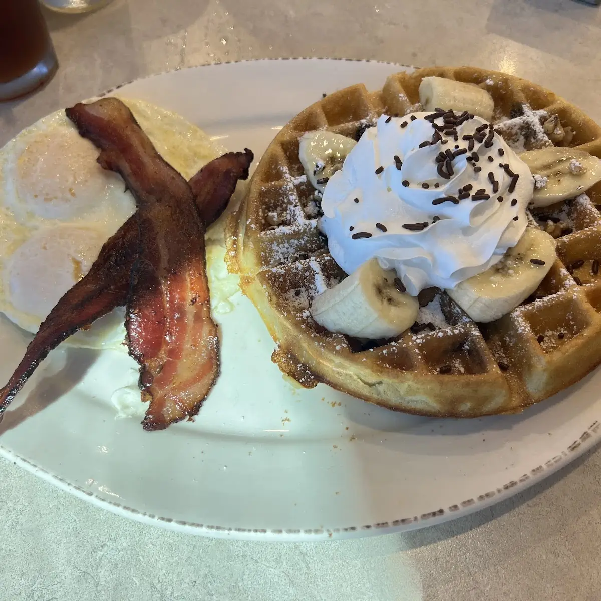 Strawberry Banana Waffle