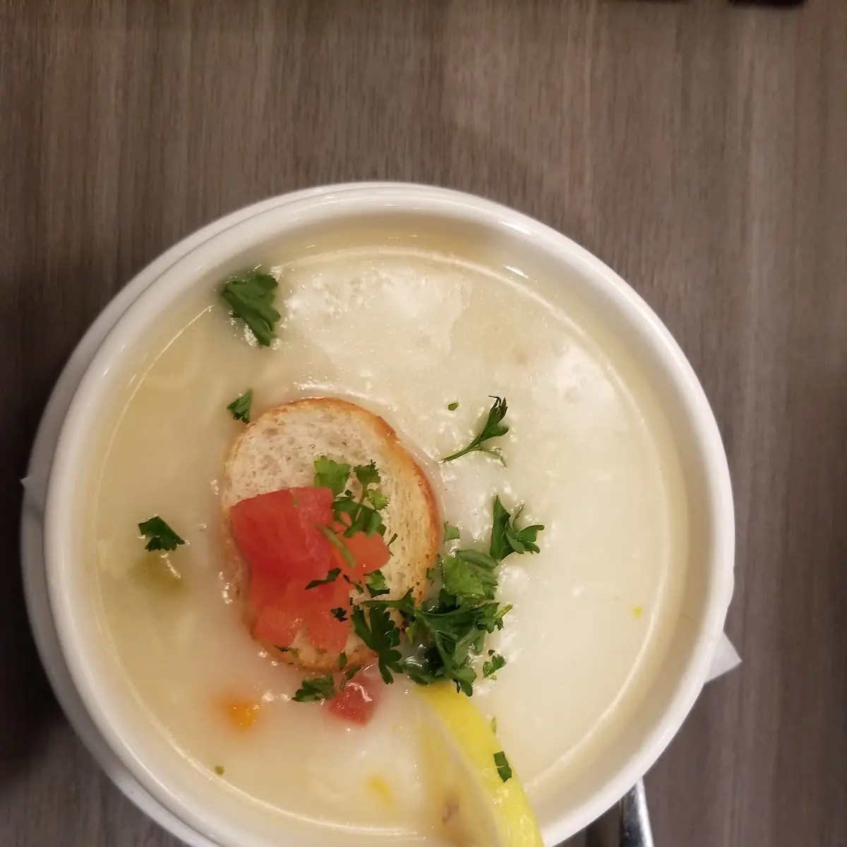 Chicken Lemon Rice Soup