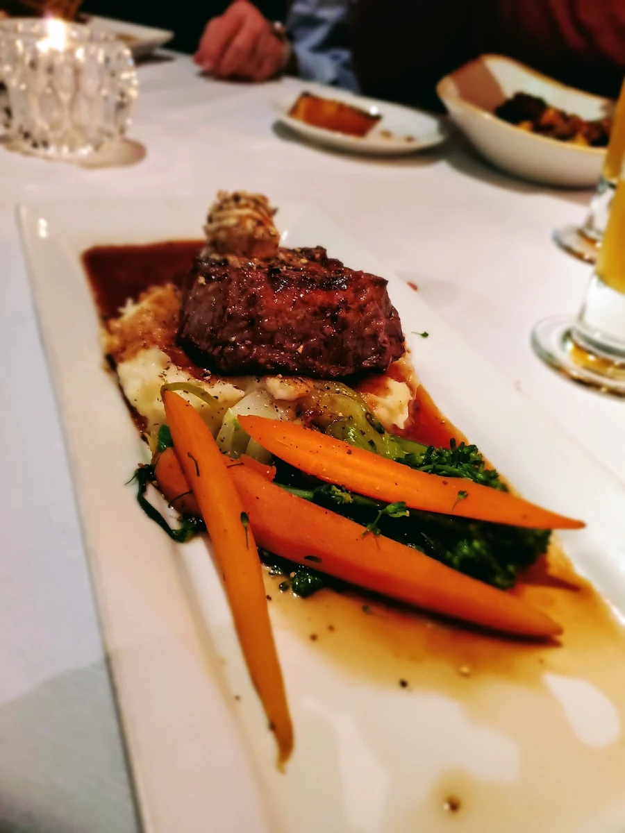 Jumbo Shrimp Oscar Filet Mignon, The Maple Leaf Steak & Seafood