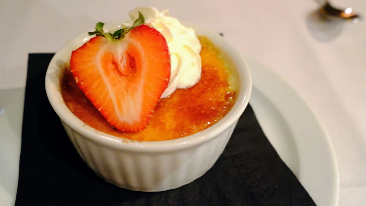 Maple Crème Brûlée, The Maple Leaf Steak & Seafood