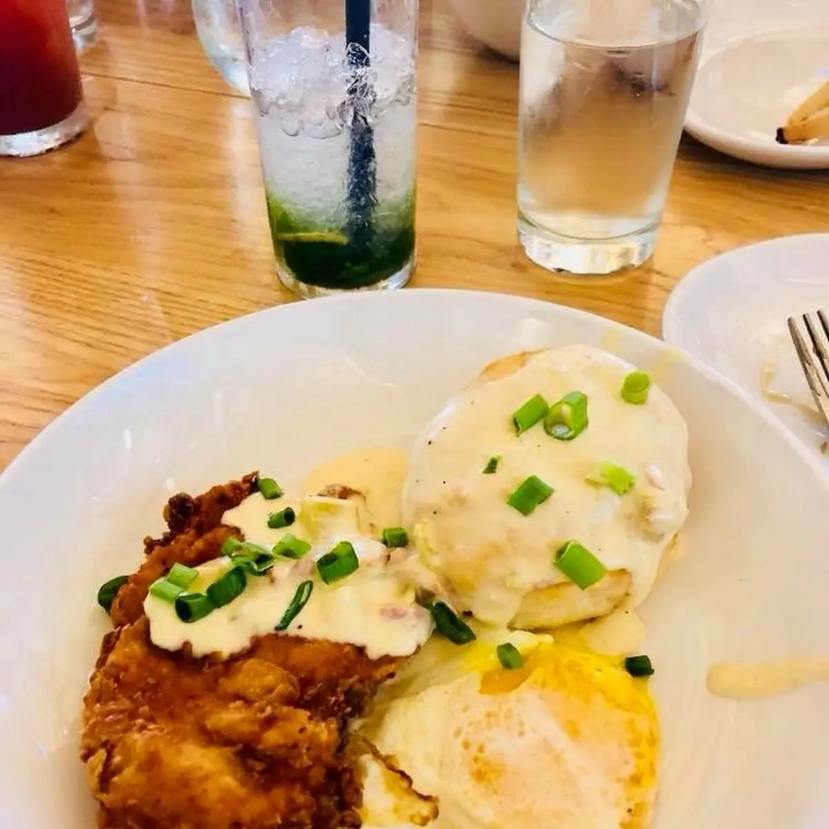 Chicken Biscuits and Eggs