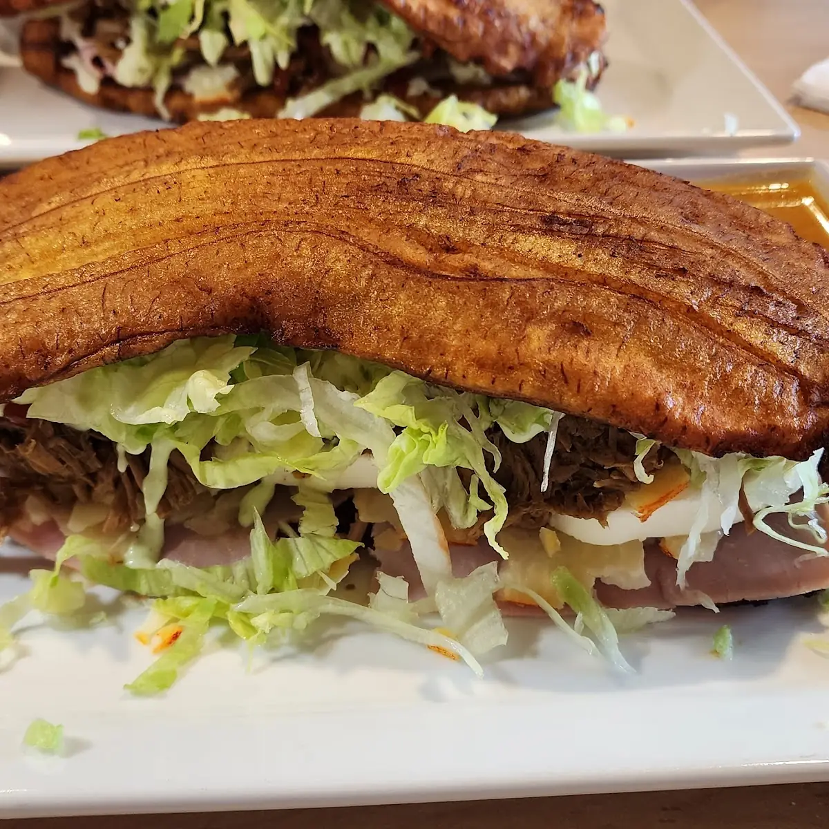 Plaintain with Shredded Beef
