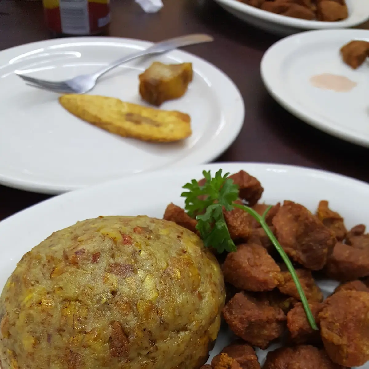 Mofongo Con Carne Frita