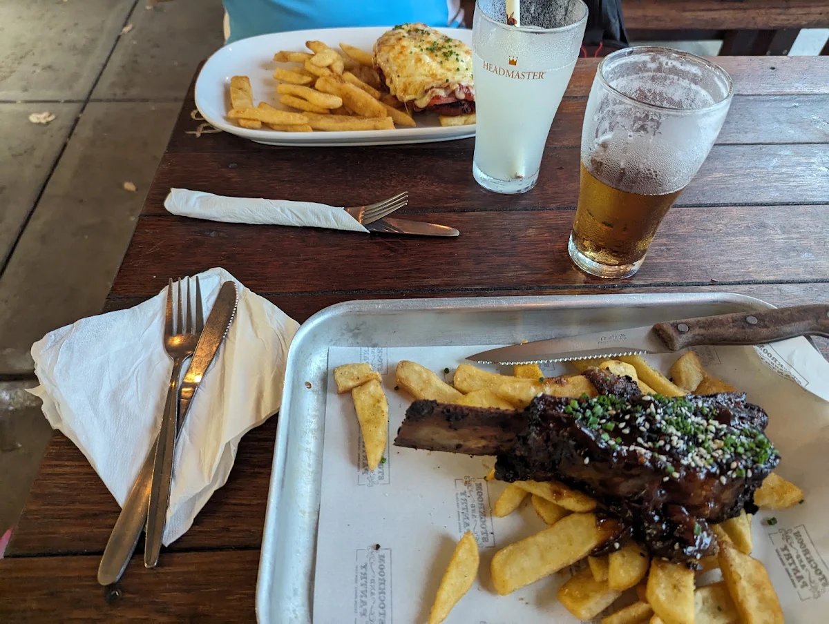 Beef Ribs and Half Chicken Parma, Star Hotel Yackandandah