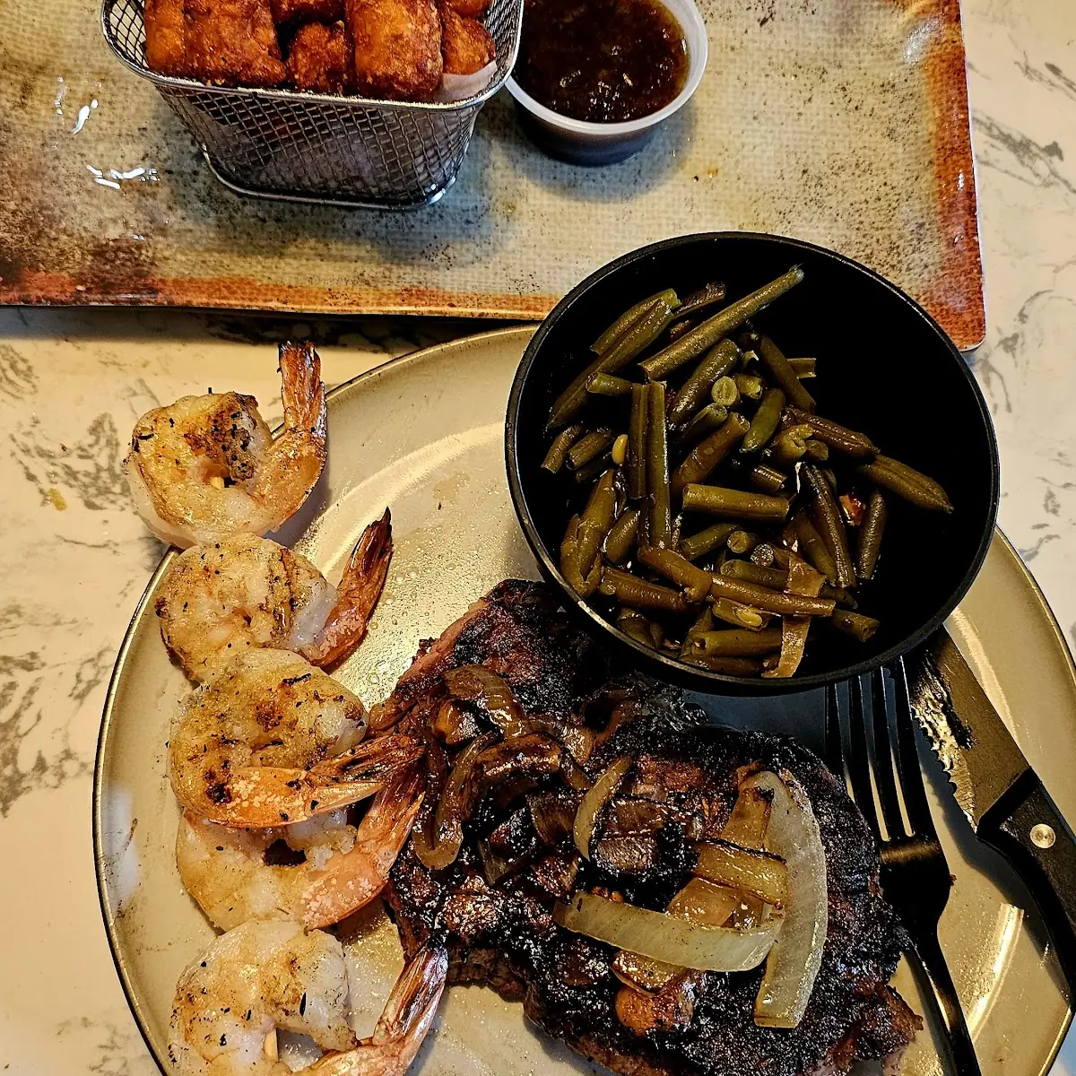 Ribeye with Green Beans