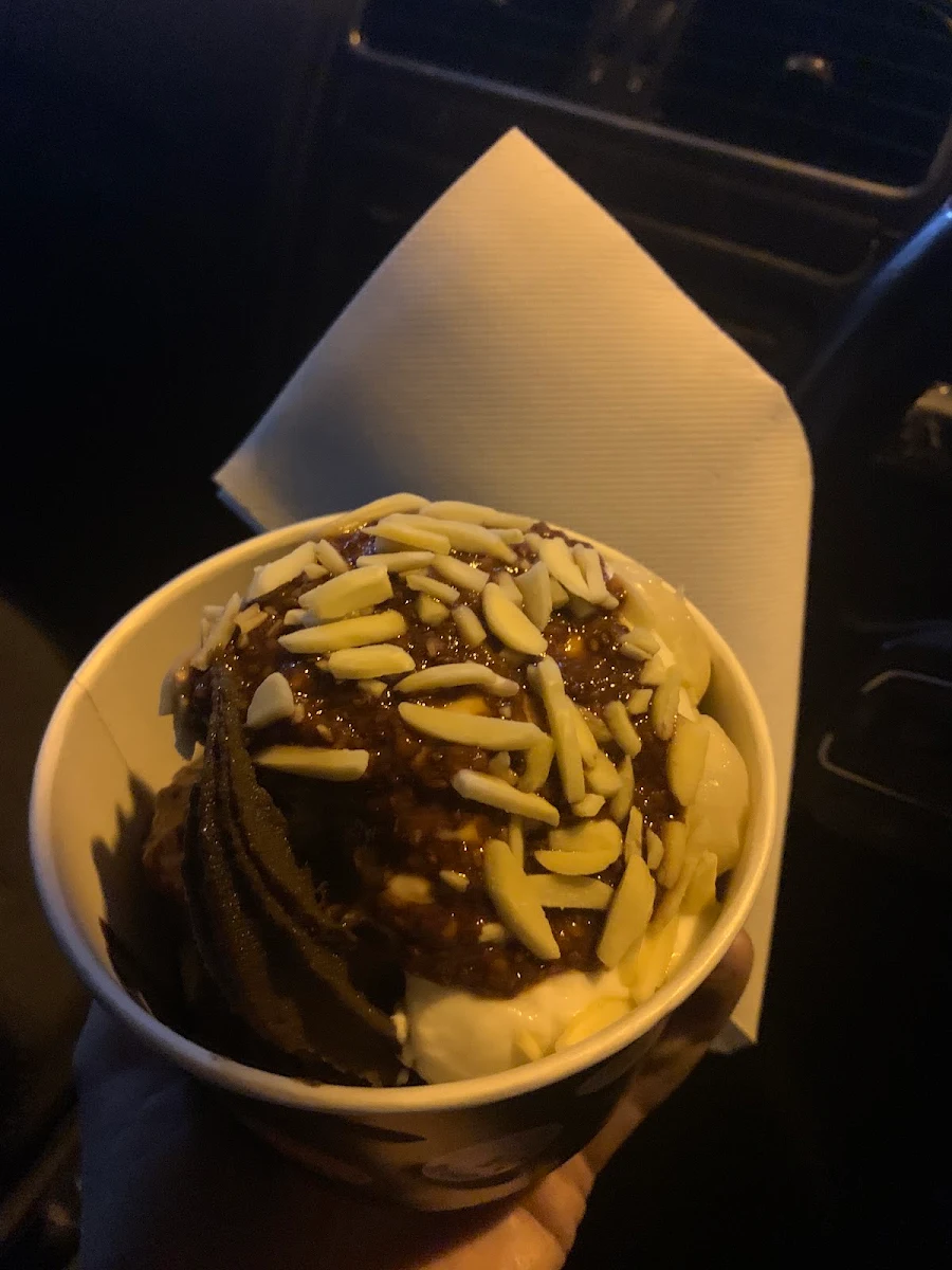 Acai Bowl with Fruit Almonds and Coconut Yogurt, Blitz Bar Brighton