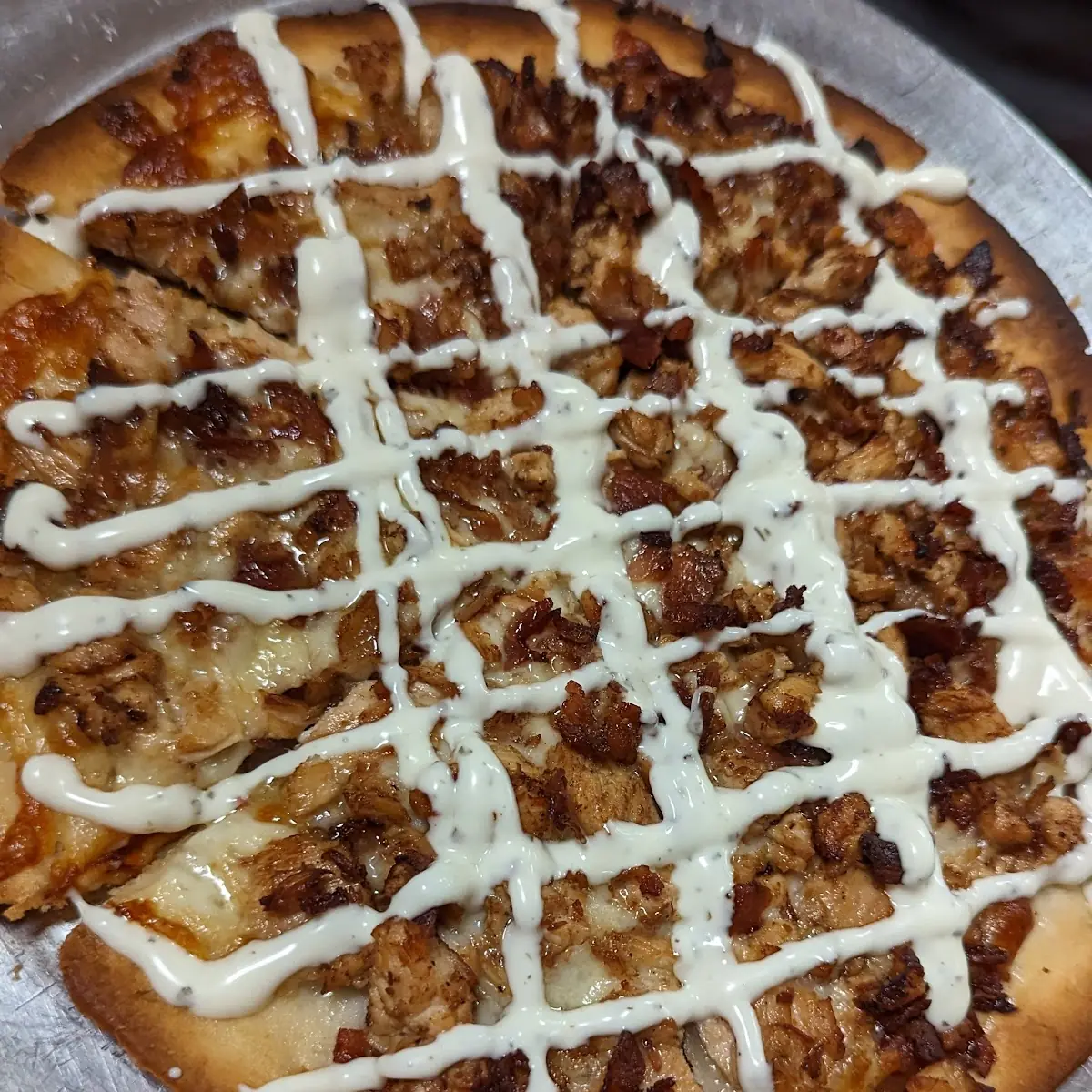Chicken Bacon Ranch Pizza