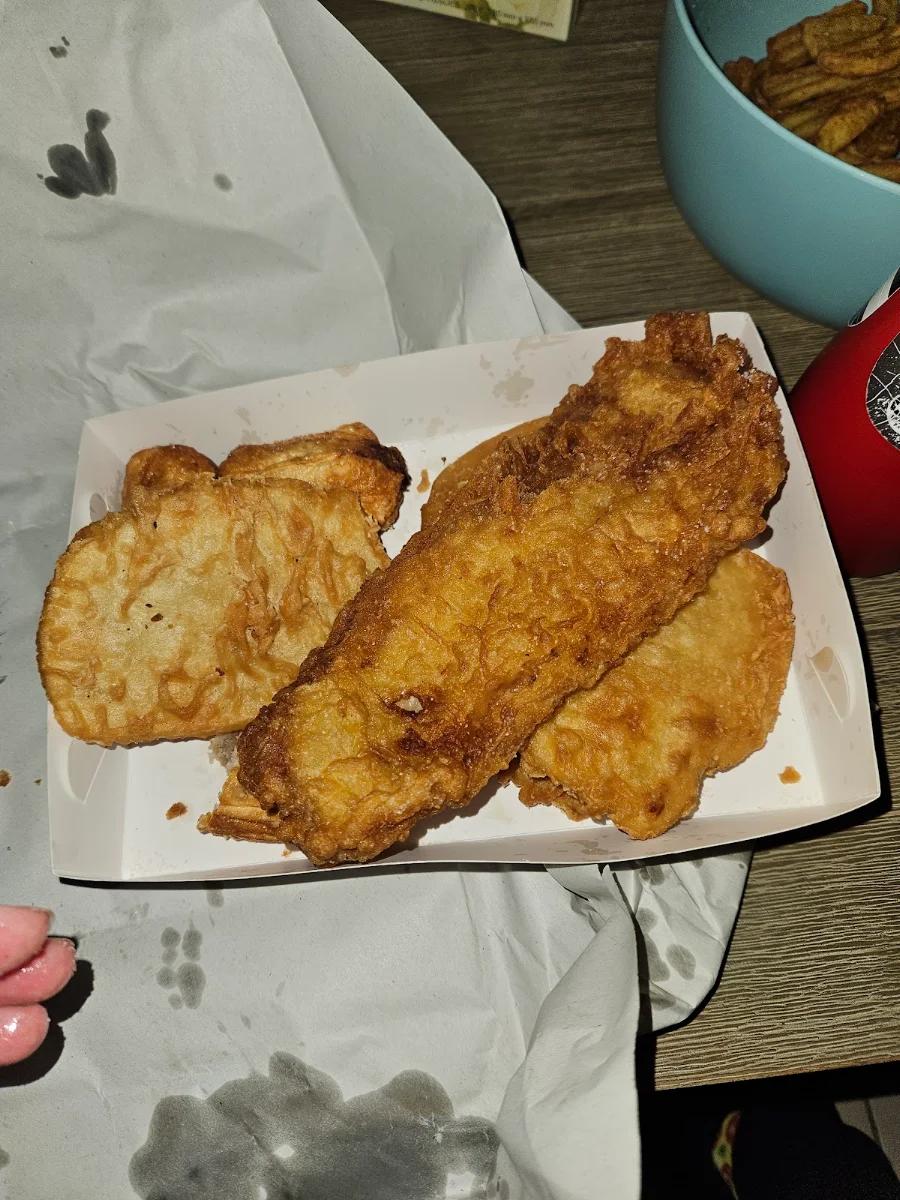Butter Fish Potato Cakes Dim Sims, Lucky Eight Fish & Chips