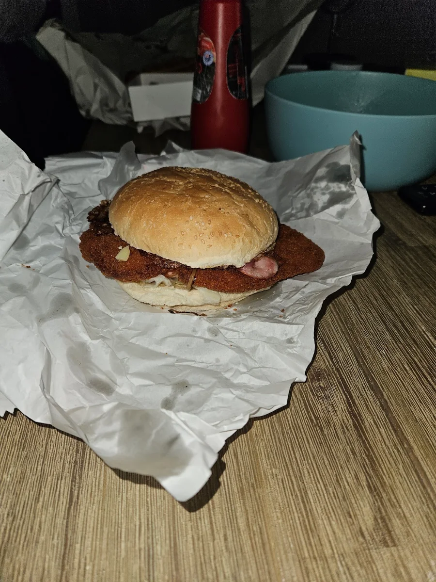 Schnitzel Burger, Lucky Eight Fish & Chips